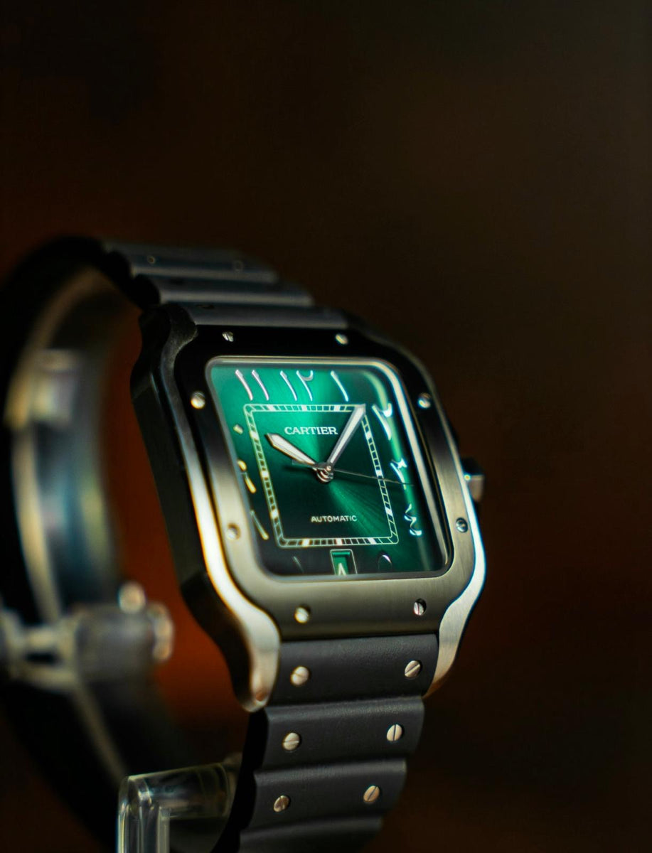 Cartier Santos Arabic Green Dial WSSA0055.