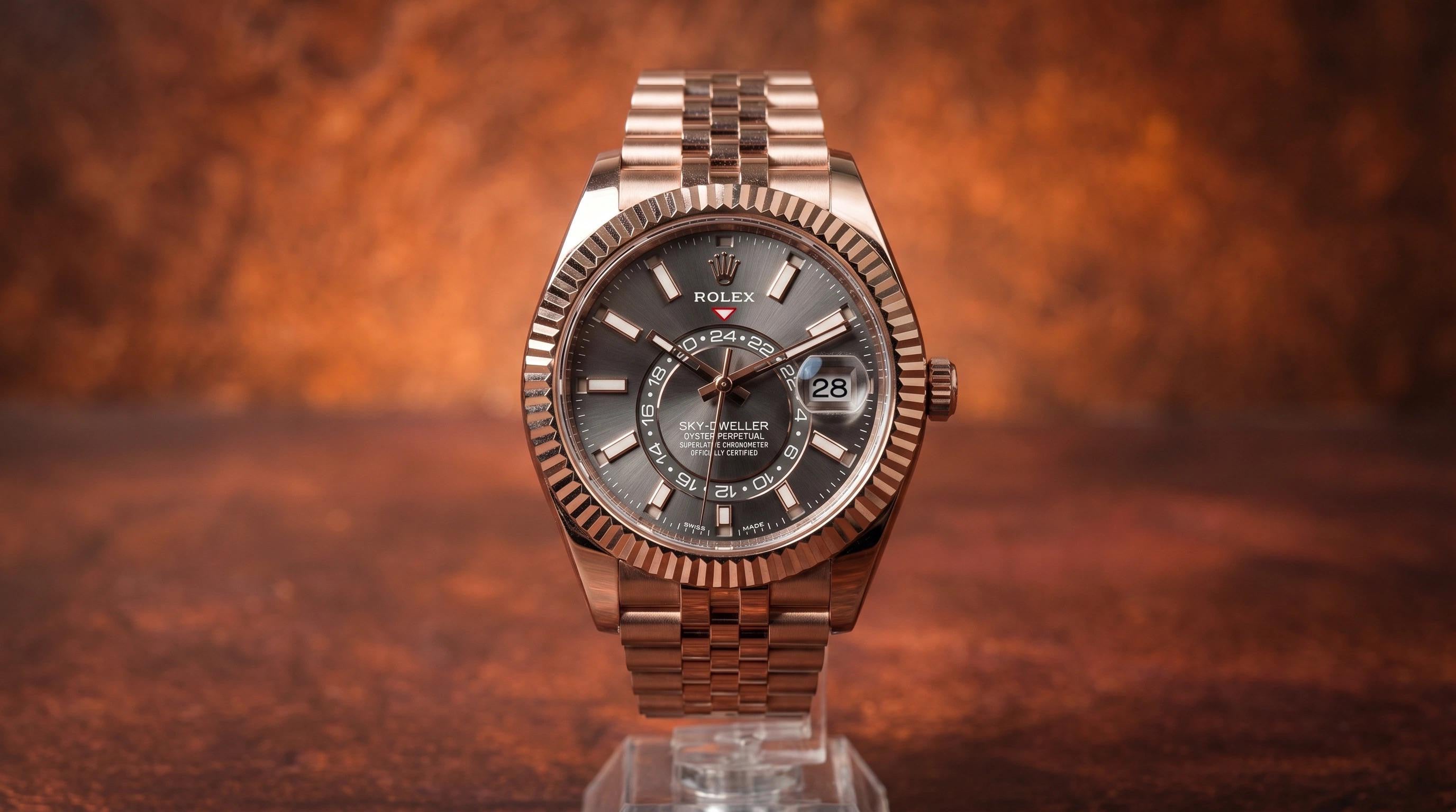 Skydweller 336935 Rose Gold Olive Green.