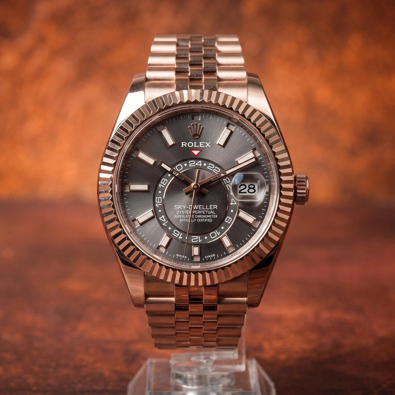 Skydweller 336935 Rose Gold Olive Green.