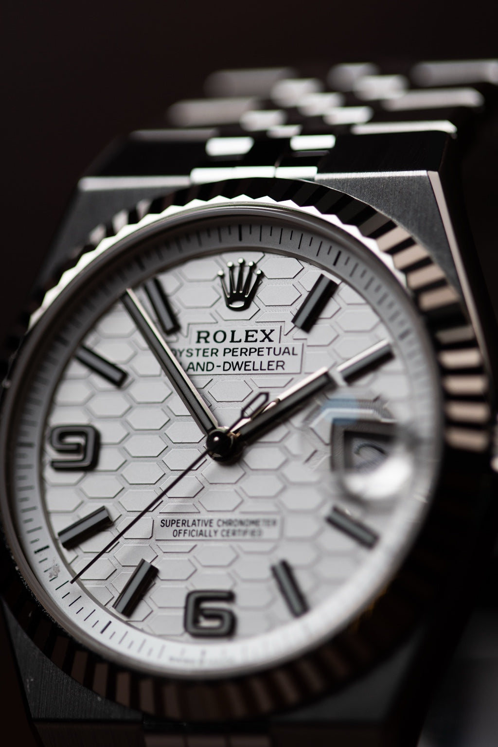 Rolex Land-Dweller 40 – White Honeycomb Dial | Ref. 127334