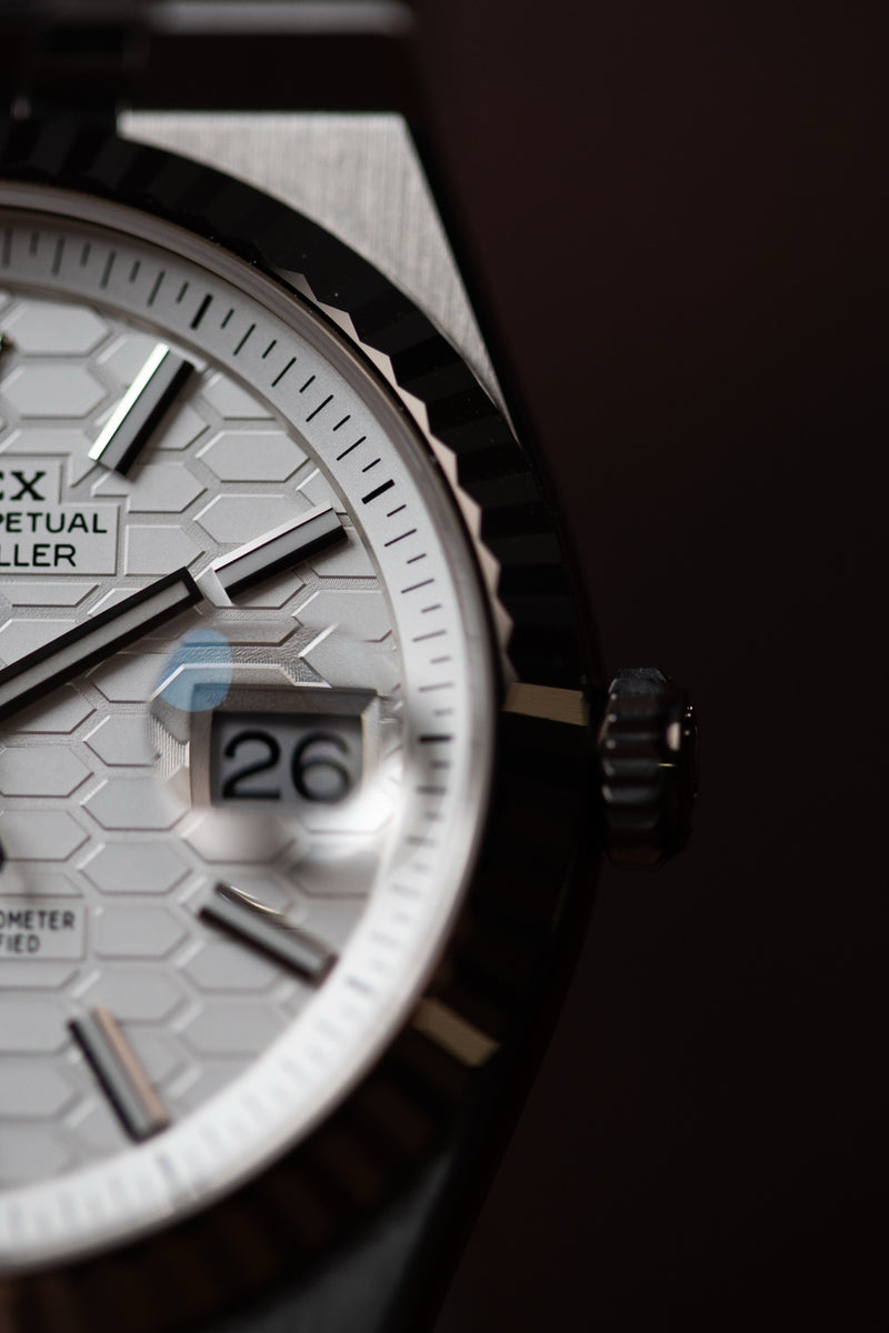 Rolex Land-Dweller 40 – White Honeycomb Dial | Ref. 127334