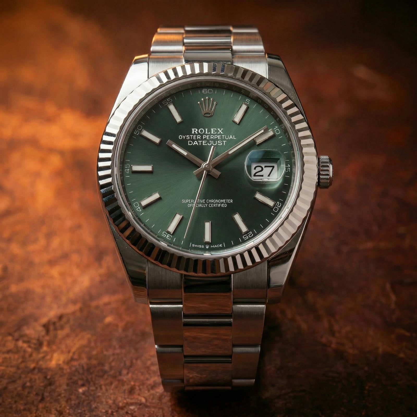Rolex Datejust 126334 Green Dial on Oyster