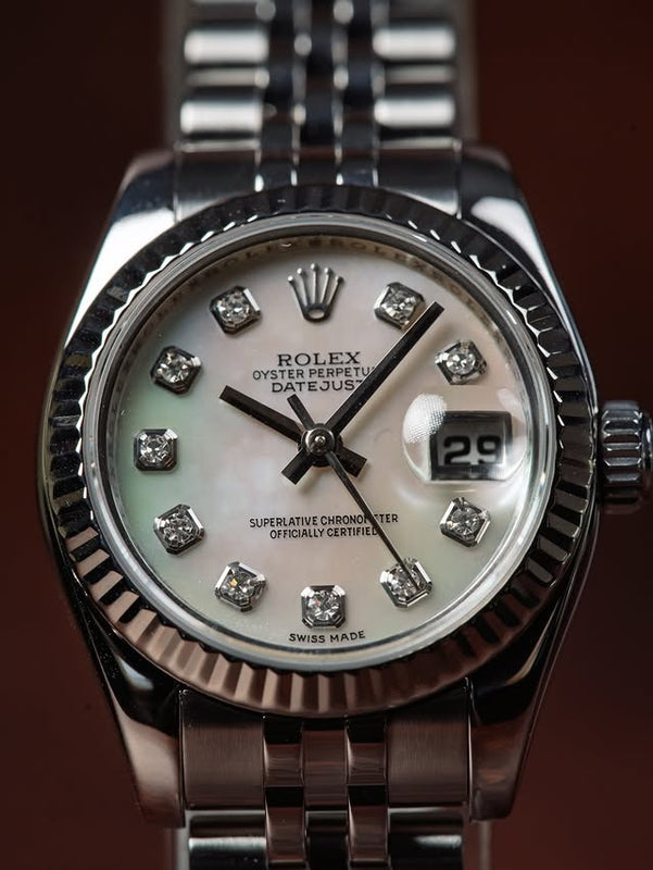 Rolex Lady-Datejust 26 — Mother of Pearl Diamond Dial